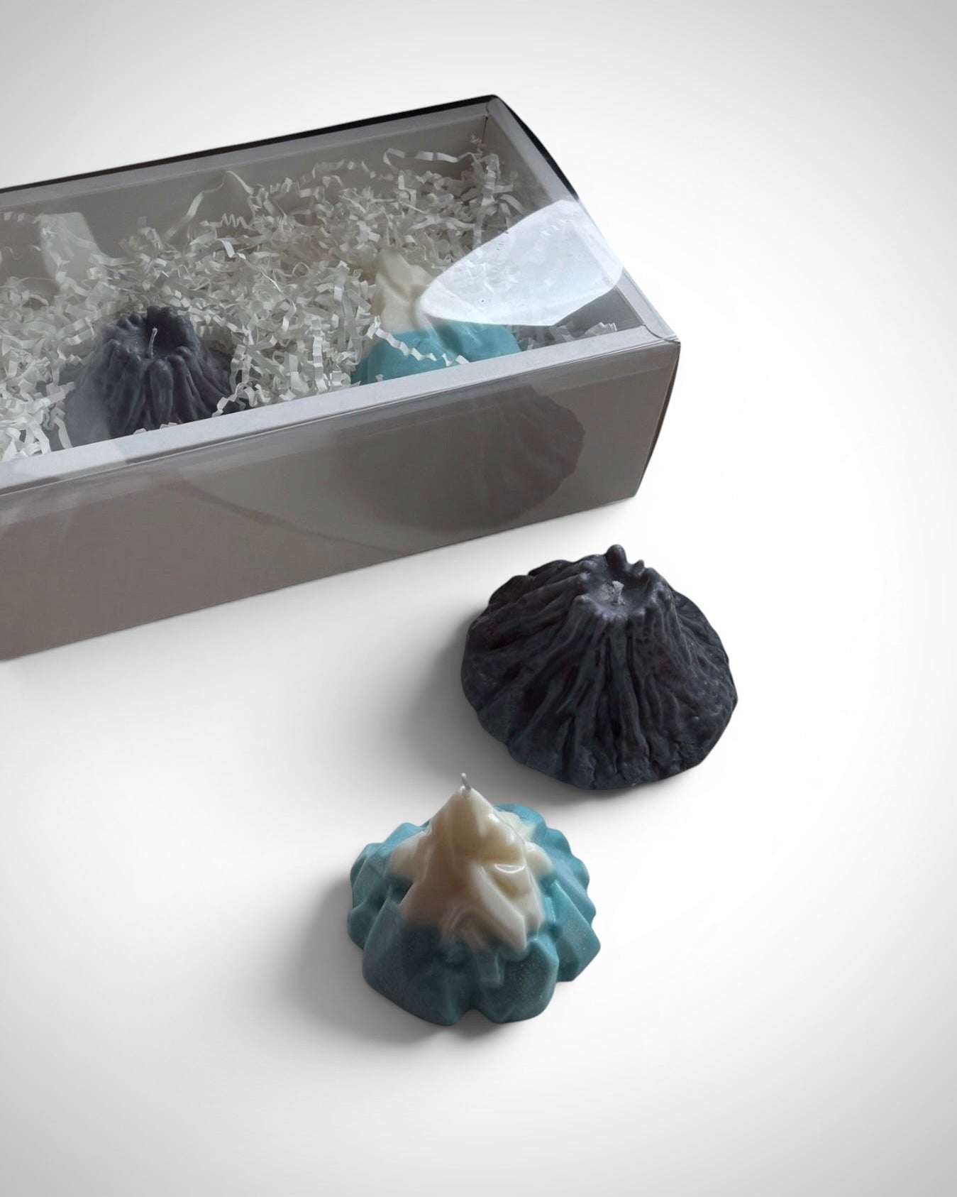 Volcano and glacier set